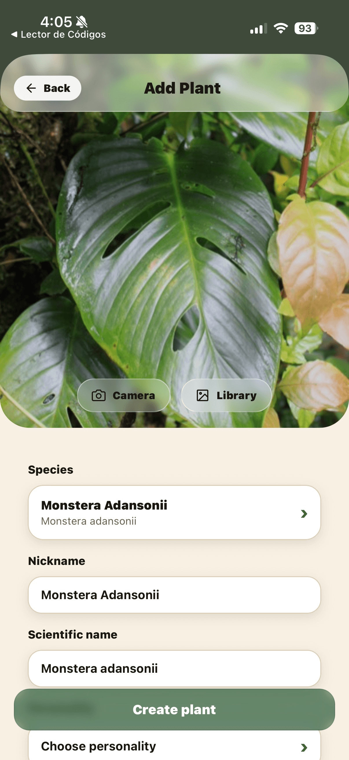 Add in seconds: photo, species, routine.